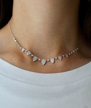 Load image into Gallery viewer, 14K Gold Diamond Pears Necklace
