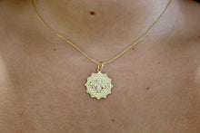 Load image into Gallery viewer, 14K Yellow Gold Diamond Bee Necklace Charm
