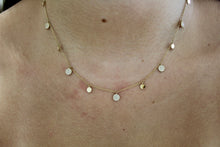 Load image into Gallery viewer, 14K Yellow Gold Diamond Circle Charms Necklace
