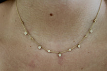 Load image into Gallery viewer, 14K Yellow Gold Diamond Heart Charms Necklace
