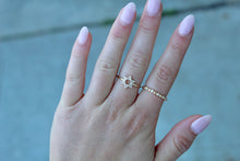 Load image into Gallery viewer, 14K Yellow Gold Diamond Studded Bubble Ring

