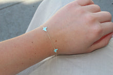 Load image into Gallery viewer, 14K Yellow Gold Turquoise Butterfly Bracelet
