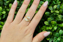 Load image into Gallery viewer, 14K Yellow Gold Lab Grown Diamond Oval Wrap Ring

