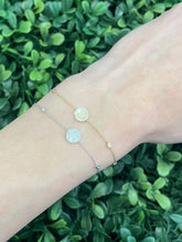 Load image into Gallery viewer, 14K Gold Diamond by the Yard Circle Bracelet
