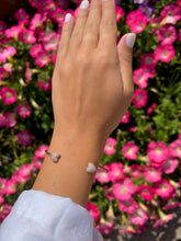 Load image into Gallery viewer, 14K Gold Diamond Hearts Open Bangle
