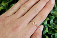 Load image into Gallery viewer, 14K Yellow Gold Small Star of David Link Ring
