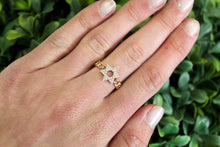 Load image into Gallery viewer, 14K Yellow Gold Star of David Cuban Link Ring
