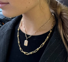 Load image into Gallery viewer, 14K Yellow Gold Chunky Paperclip Necklace
