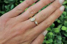 Load image into Gallery viewer, 14K Yellow Gold Lab Grown Diamond Pear/Oval Open Ring
