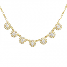 Load image into Gallery viewer, 14K Gold and Diamond Multi Disk Necklace
