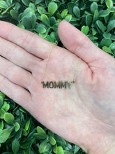 Load image into Gallery viewer, 14K Yellow Gold Medium MOMMY Necklace

