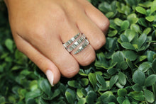 Load image into Gallery viewer, 14K White Gold Baguette Diamonds Wrap Ring
