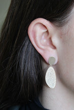 Load image into Gallery viewer, 14K Yellow Gold Diamond Drop Earrings
