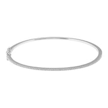 Load image into Gallery viewer, 14K Gold 1 Row Diamond Bangle (small)
