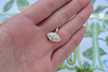 Load image into Gallery viewer, 14K Yellow Gold2ct Lab Grown Diamond Georgian Marquis Charm
