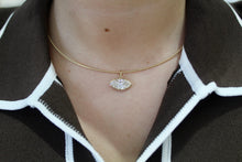 Load image into Gallery viewer, 14K Yellow Gold2ct Lab Grown Diamond Georgian Marquis Charm
