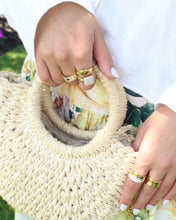 Load image into Gallery viewer, 14K Gold Diamond Square Wrap Ring
