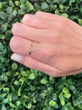 Load image into Gallery viewer, 14K Yellow Gold Small Open Heart Ring
