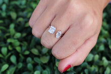 Load image into Gallery viewer, 14K Gold Emerald and Teardrop Cut Diamond Ring
