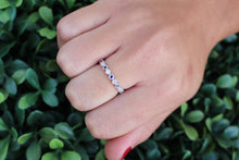 Load image into Gallery viewer, 14K White Gold Diamond and Sapphire Ring

