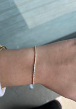 Load image into Gallery viewer, 14K Gold Thin Diamond Tennis Bracelet
