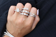 Load image into Gallery viewer, 14K Gold Diamond Triple Heart Ring

