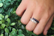 Load image into Gallery viewer, 14k White Gold Sapphire and Diamond Wrap Ring
