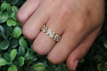 Load image into Gallery viewer, 14K Gold Ring with Pear Cut Diamonds
