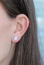 Load image into Gallery viewer, 14K Gold Medium Diamond Teardrop Studs
