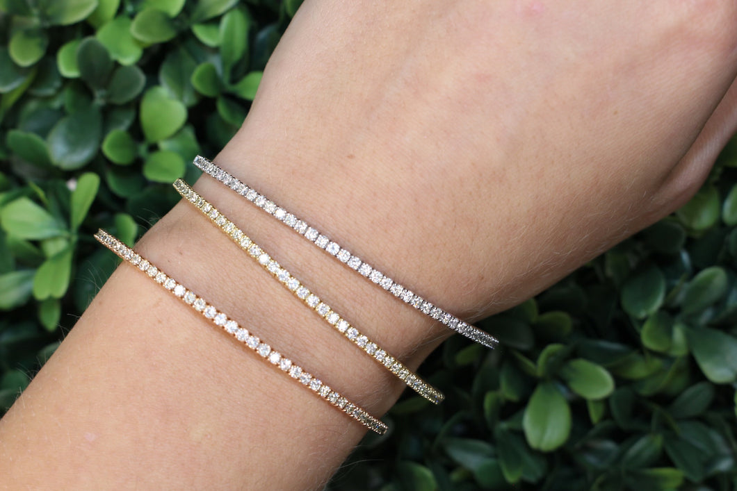 14K Gold Flexi Diamond Bangle