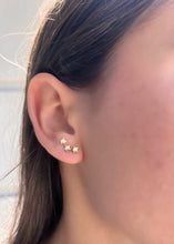Load image into Gallery viewer, 14K Yellow Gold Star Bar Studs
