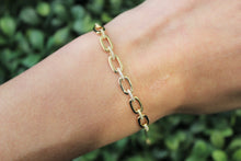 Load image into Gallery viewer, 14K Yellow Gold Diamond Link Bracelet
