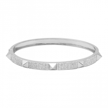 Load image into Gallery viewer, 14K Diamond Large Spike Bangle
