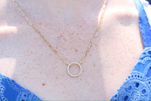 Load image into Gallery viewer, 14K Yellow Gold Diamond Clasp Link Necklace
