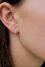 Load image into Gallery viewer, 14K Gold Diamond 11mm Huggies
