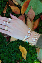 Load image into Gallery viewer, 14K Yellow Gold Omega Chian Diamond Pear Wrap Ring
