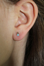 Load image into Gallery viewer, 14K Yellow Gold Hamsa Kids Screwback Studs
