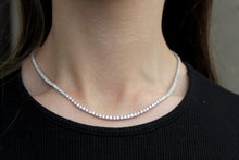 Load image into Gallery viewer, 14K White Gold 10ct Diamond Tennis Necklace
