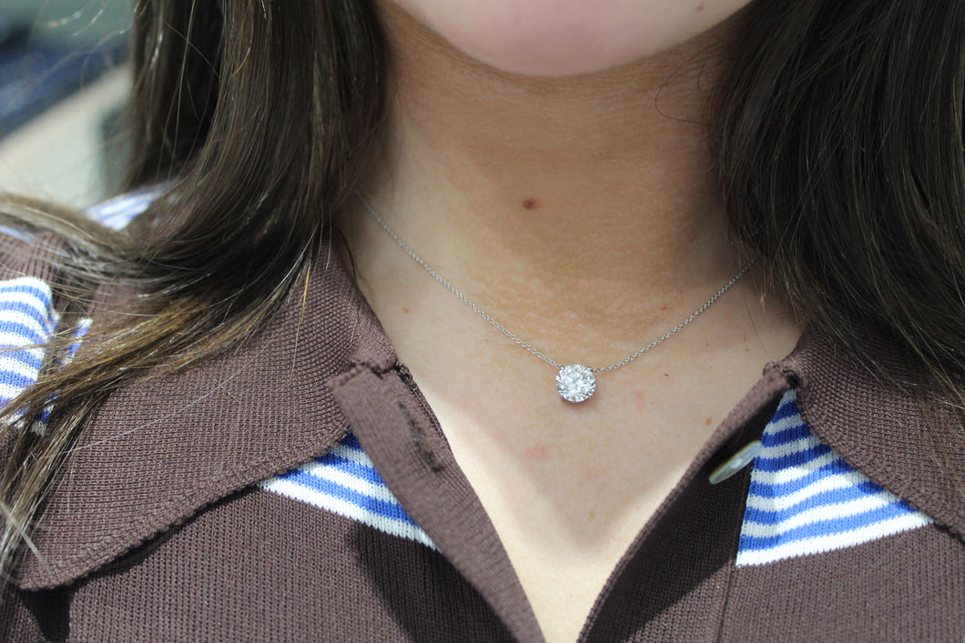 14K Gold 2ct Lab Grown Diamond Round Solitaire