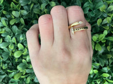 Load image into Gallery viewer, 14K Yellow Gold Nail Wrap Ring with Diamonds
