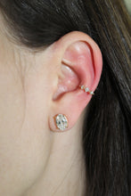 Load image into Gallery viewer, 14K Yellow Gold Diamond Studded Ear Cuff
