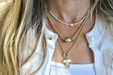 Load image into Gallery viewer, 14K Yellow Gold Tsavorite Rondelle Charm
