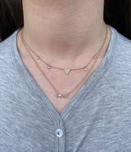 Load image into Gallery viewer, 14K Rose Gold Diamond Love Necklace

