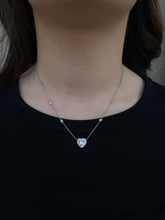 Load image into Gallery viewer, 14K Gold Diamond By The Yard Heart Necklace
