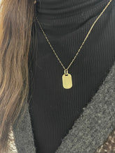 Load image into Gallery viewer, 14K Yellow Gold Dog Tag Charm
