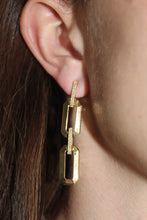 Load image into Gallery viewer, 14K Yellow Gold and Diamond Multi Link Earrings
