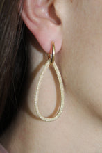 Load image into Gallery viewer, 14K Yellow Gold Diamond Pear Earrings
