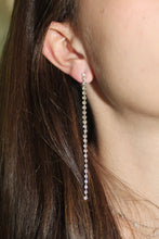 Load image into Gallery viewer, 14K Gold 3 Prong Diamond Drop Earrings
