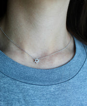 Load image into Gallery viewer, 14K Gold Small Diamond Star of David Necklace

