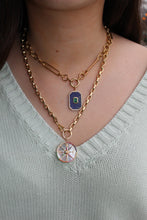 Load image into Gallery viewer, 14K Yellow Gold Rainbow Compass Charm
